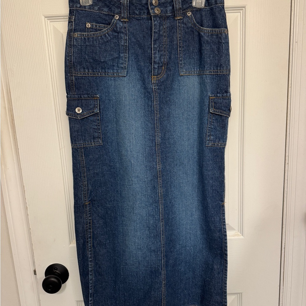 Arizona Girls 12 Maxi Jean Skirt 100% Cotton Vintage